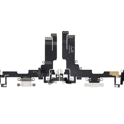 For iPhone14 Charge Port Flex Cable White (Refurbished)(SKU:1507734)