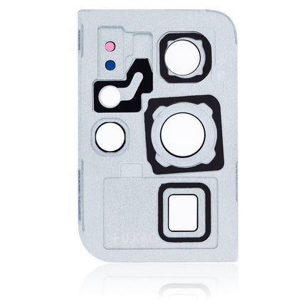 For Samsung Galaxy S21 Ultra 5G/G998 Camera Lens With Frame/Sticker Silver(Premium OEM)(SKU:1479927)