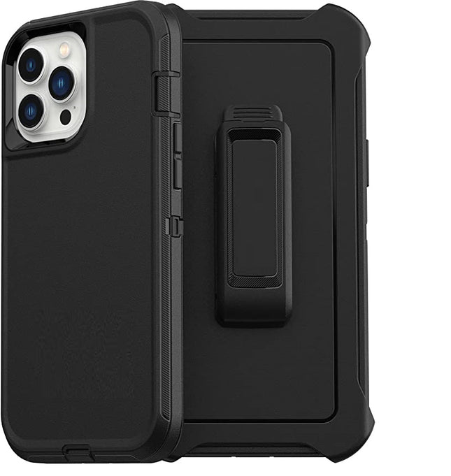For iPhone 13 Pro Max no logo phone case|Black