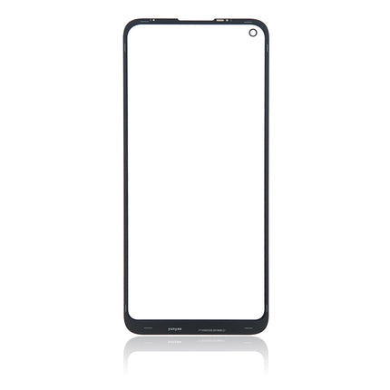 For Motorola G8 Front Glass/Lens Black(Aftermarket Plus)(SKU:1474629)