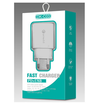 DK-C03/PD18w QC3.0/European standard charger(SKU:1499276)