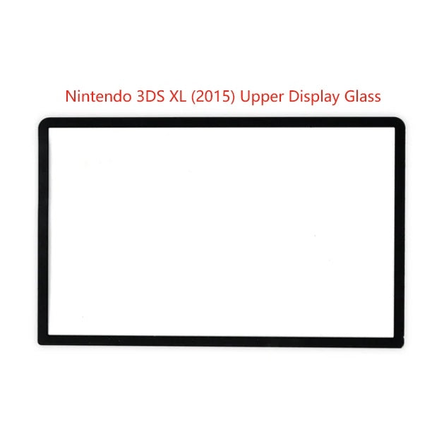Nintendo 3DS XL (2015) Upper Display Glass Black (Aftermarket Plus)