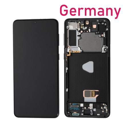 For Samsung Galaxy S21 Plus LCD Assembly OLED With Frame | Black (Aftermarket Plus)***DE Warehouse****