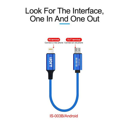 iSoft IS-003B User Data Transfer Cable - Transfer Data From Micro USB to iPhone(SKU:1499293)
