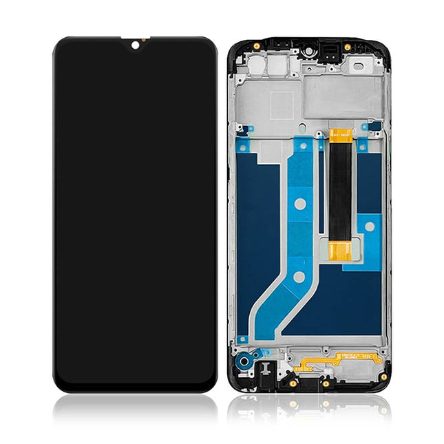 For OPPO A12 | LCD Assembly With Frame | Black(Refurbished)