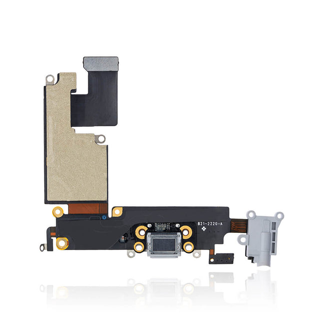 For iPhone 6 Plus | Charge Port Flex Cable/Earphone Flex Cable | Gray(Aftermarket Plus)