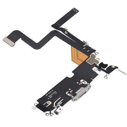 For iPhone14 pro Charge Port Flex Cable Silver (Refurbished)(SKU:1507725)