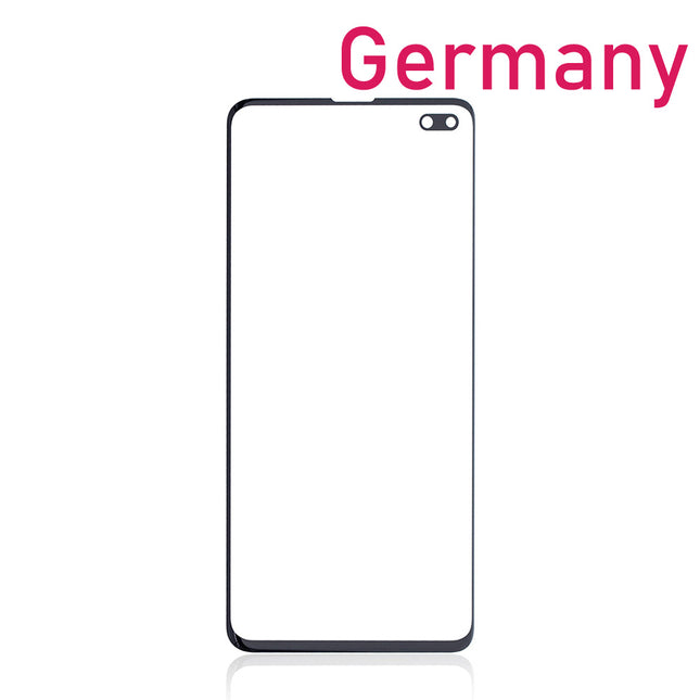 For Samsung Galaxy S10+ / G975 front glass lens With OCA | Black (Aftermarket Plus)***DE Warehouse***