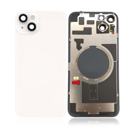 For iPhone 14 Plus | Lens for back cover With bracket and back camera lens / Magnetic | White (Aftermarket Plus)