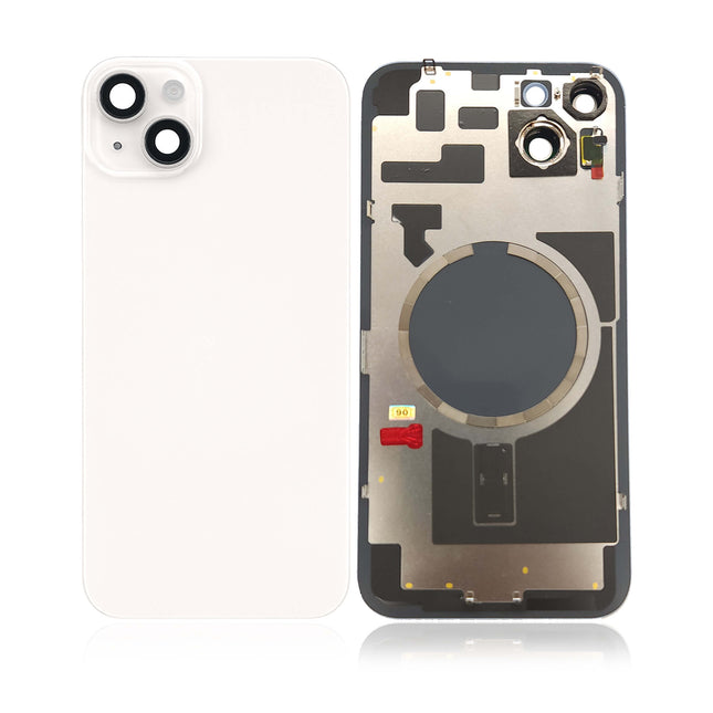 For iPhone 14 Plus | Lens for back cover With bracket and back camera lens / Magnetic | White (Aftermarket Plus)