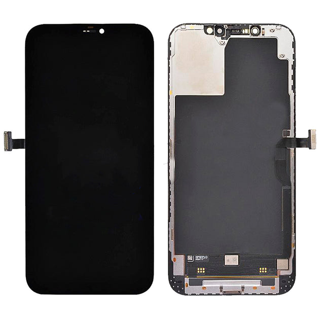 For iPhone 12 Pro Max OLED Assembly / Soft OLED / IC Removable Black ( Aftermarket Plus )(SKU:1505199)