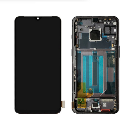 For Oneplus 7 | LCD Assembly with Frame | Black(Refurbished)