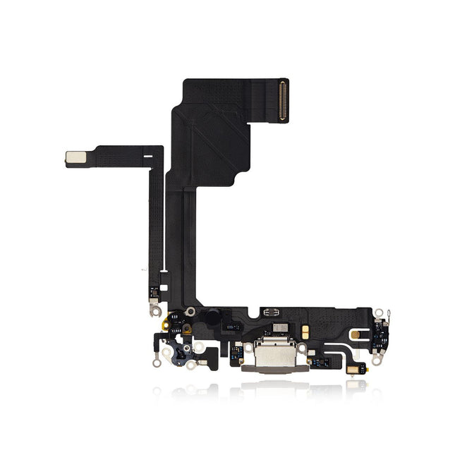 For iPhone 15 Pro Charge Port Flex Cable | Gray (Premium OEM)