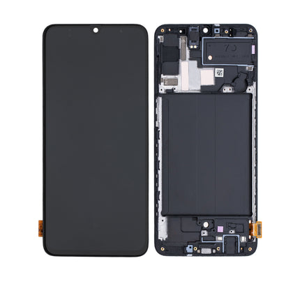 For Samsung Galaxy A70/A705 4G / OLED assembly With frame / black  (Refurbished)(SKU:1134927)