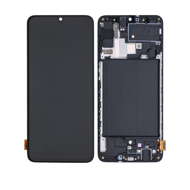 For Samsung Galaxy A70/A705 4G / OLED assembly With frame / black  (Refurbished)(SKU:1134927)