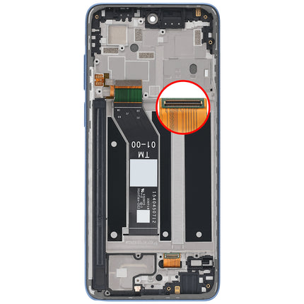 For Motorola G Stylus 2023 LCD assembly With Frame/XT2317-1-2-3/4G Blue (SKU:1565315)