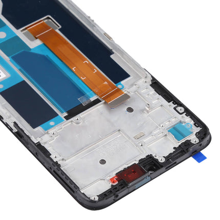 For OPPO A55 5G LCD Assembly with Frame Black(Refurbished)(SKU:1497143)
