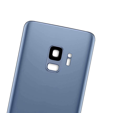 For Samsung Galaxy S9/G960 Back Cover With Camera Cover(No Logo) Blue(Aftermarket Plus)(SKU:1087719)