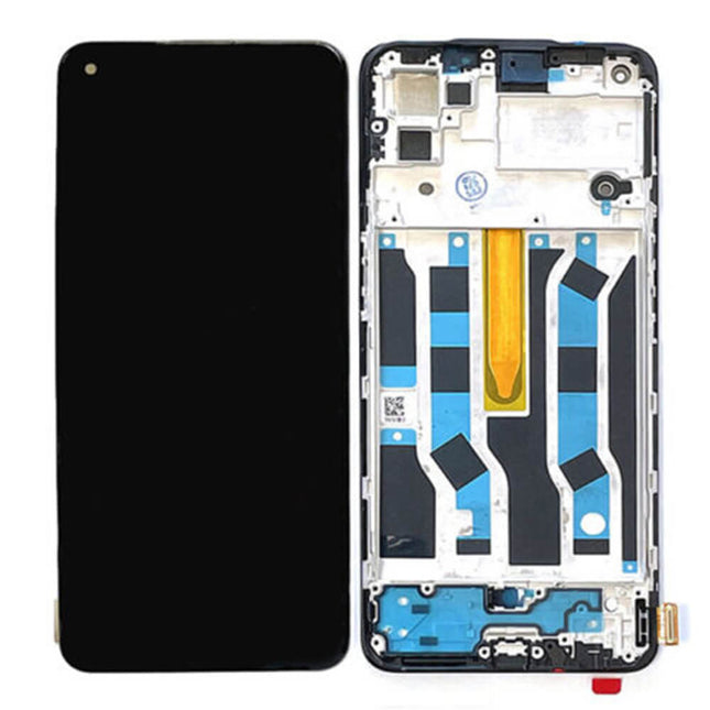 For OPPO Reno 6 | LCD Assembly with Frame | Black(Refurbished)
