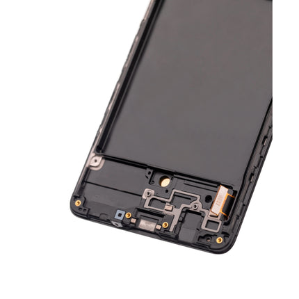 For Samsung Galaxy A71/A715 4G / OLED assembly With frame / black  (Refurbished)(SKU:1479502)