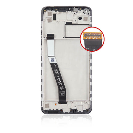 For Xiaomi Redmi Note 9 LCD Assembly With Frame Black(Refurbished)(SKU:1475623)