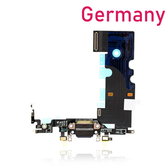 For iPhone SE(2020) / 8G Charge Port Flex Cable | Black (Refurbished)***DE Warehouse***
