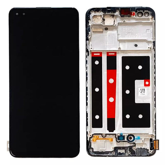 For OPPO Reno4 Lite OLED Assembly With Frame Black(Aftermarket Plus)(SKU:1553644)