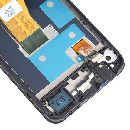 For Realme C33 LCD Assembly With Frame Black(Refurbished)(SKU:1530299)