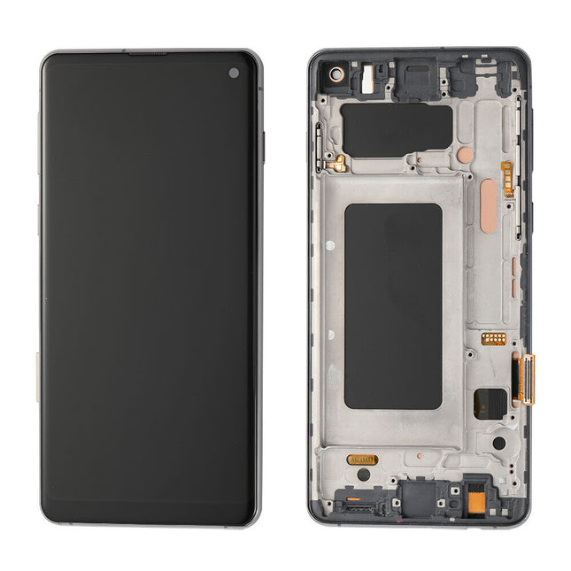 For Samsung Galaxy S10/G973 | LCD Assembly With Frame | Black(Refurbished)