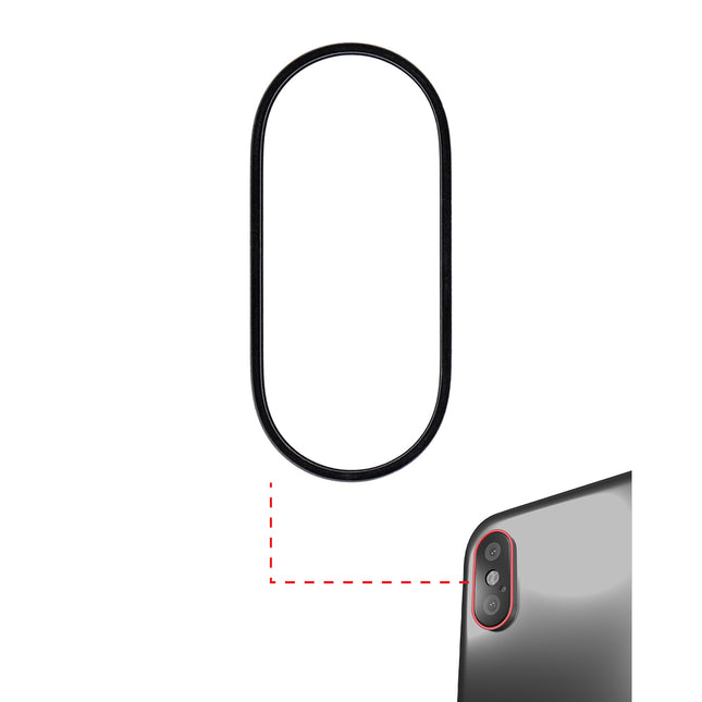 For iPhone Xs max | Back camera ring | Black(Premium OEM)