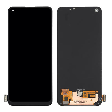 For Realme 7 Pro OLED Assembly with Frame Black (Aftermarkert Plus)(SKU:1529942)