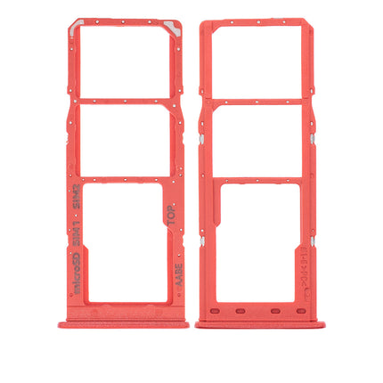 For Samsung Galaxy A02/A022 Sim Card Tray/Dual Sim Card Red(Premium OEM)(SKU:1474818)