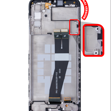 For Samsung Galaxy A02s/A025F/A01F LCD Assembly with Frame (Small Glass Version)159mm Black(Refurbished)(SKU:1479651)