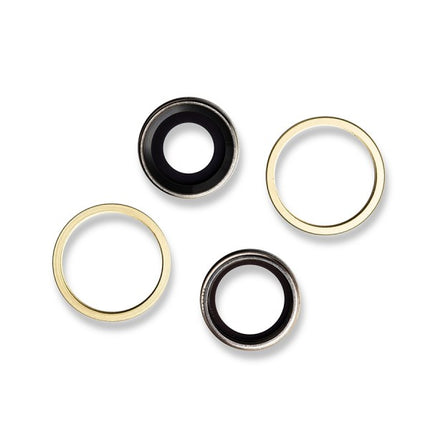 For iPhone 11 | Camera Lens With Frame/Sticker | Yellow(Premium OEM)