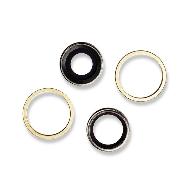 For iPhone 11 | Camera Lens With Frame/Sticker | Yellow(Premium OEM)
