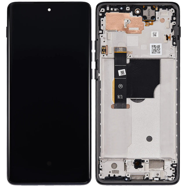 For Motorola Edge 2024 OLED assembly With Frame/XT2405 Black (SKU:1565314)