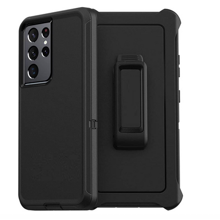 For Samsung Galaxy S21 Ultra 5G/G998 no logo phone case|Black