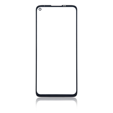 For Motorola G9 Plus Front Glass Lens With OCA Black(Aftermarket Plus)(SKU:1494492)