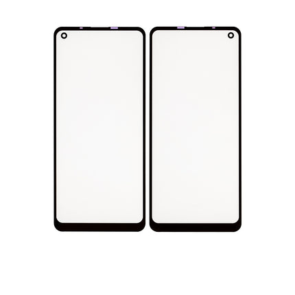 For Samsung Galaxy A21/A215 Front Glass/Lens With OCA Black(Aftermarket Plus)(SKU:1474512)