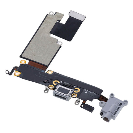For iPhone 6 Plus Charge Port Flex Cable/Earphone Flex Cable Gray(Aftermarket Plus)(SKU:1076119)