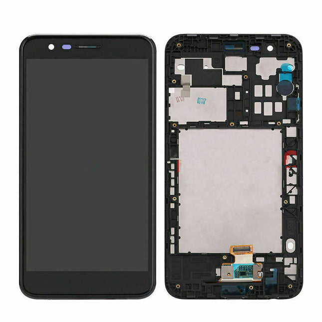 For LG K11 Plus | LCD Assembly With Frame | Black(Aftermarket Plus)