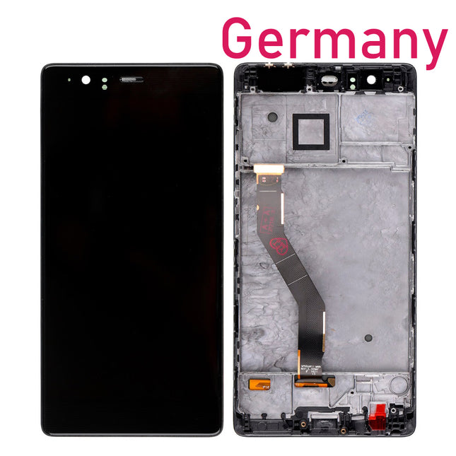 For Huawei P9 Plus LCD Assembly With Frame | Black ( Refurbished ) ***DE Warehouse***