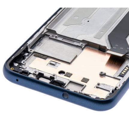 For Motorola E 2020 LCD assembly With Frame/XT2052 Blue (SKU:1565311)