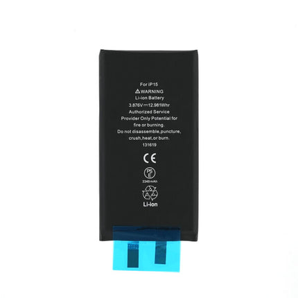 For iPhone 15 Battery Cell Without Flex Cable 3349mah