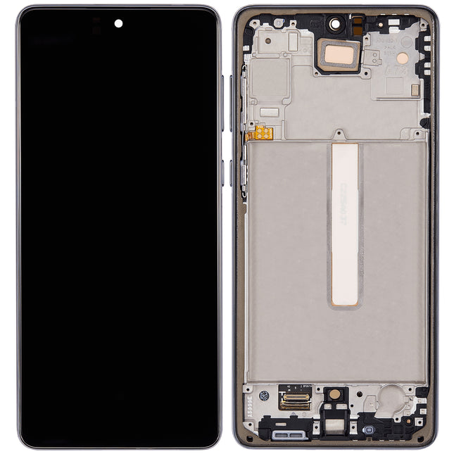 For Samsung Galaxy A73 5G 5G / OLED assembly With frame / black  (Refurbished)(SKU:1497749)