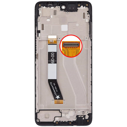 For Motorola G power 2023 / 5G XT2311 LCD Assembly With Frame Black(Refurbished)(SKU:1529753)