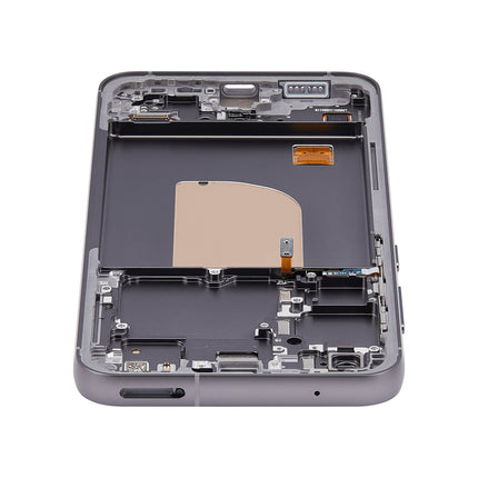 For Samsung Galaxy S23 FEF version OLED assembly With frame / black  (Refurbished)(SKU:1562531)