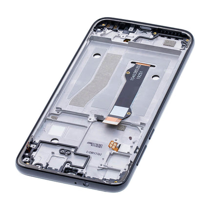 For Motorola G8 Plus LCD Assembly with Frame Black(Refurbished)(SKU:1498791)