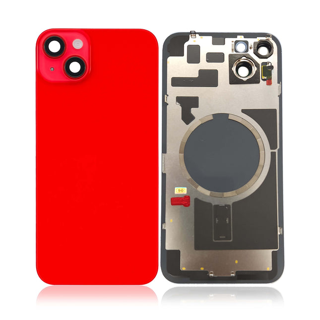 For iPhone 14 Plus | Lens for back cover With bracket and back camera lens / Magnetic | Red (Aftermarket Plus)