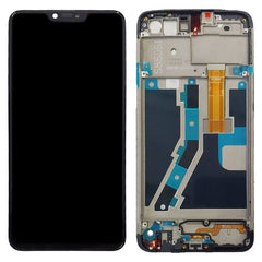 For OPPO A5/A3S LCD Assembly with Frame  |  Black ( Refurbished ) 